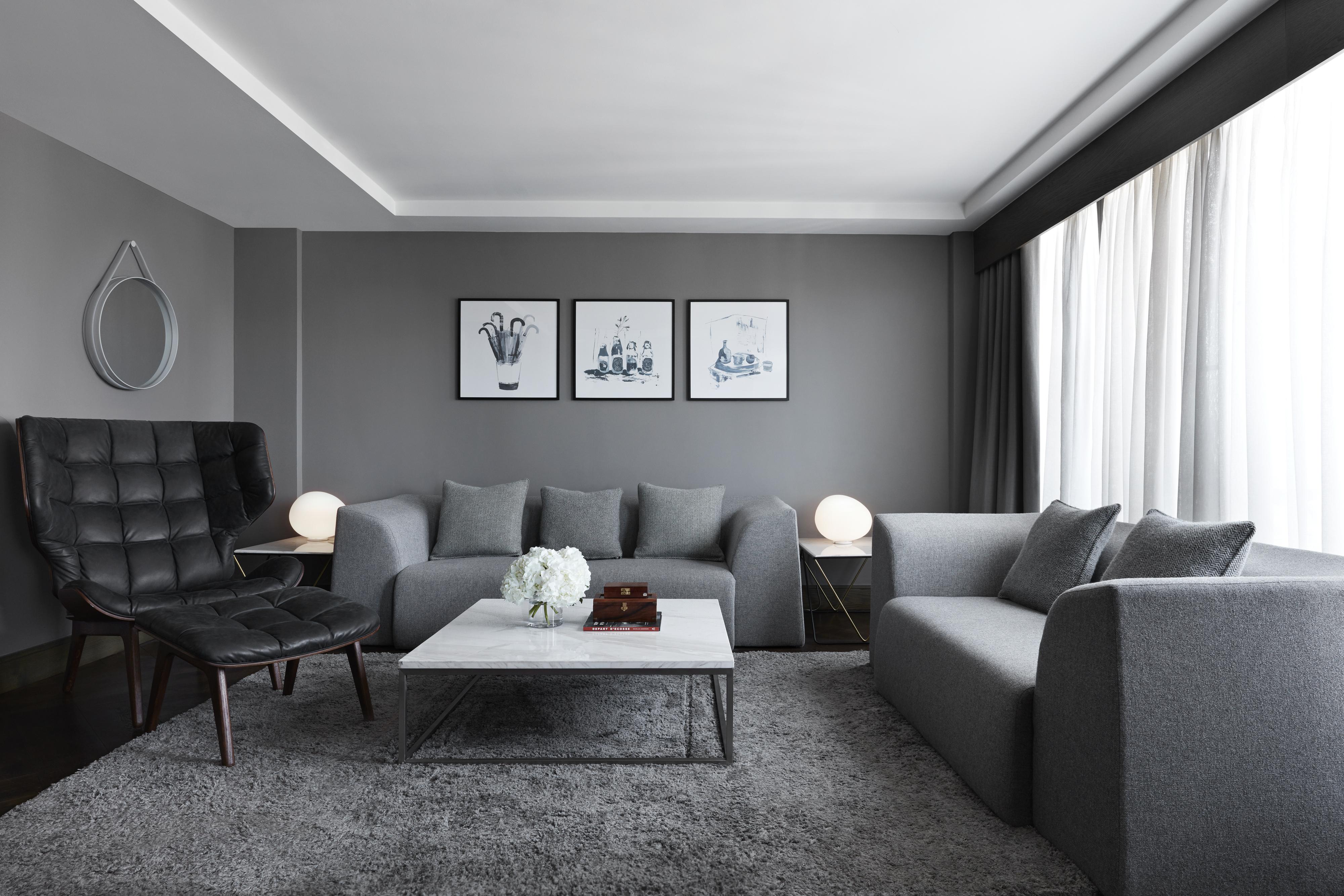 Kimpton Blythswood Square Hotel & Spa By Ihg Glasgow Luaran gambar A 3D rendering of a living room